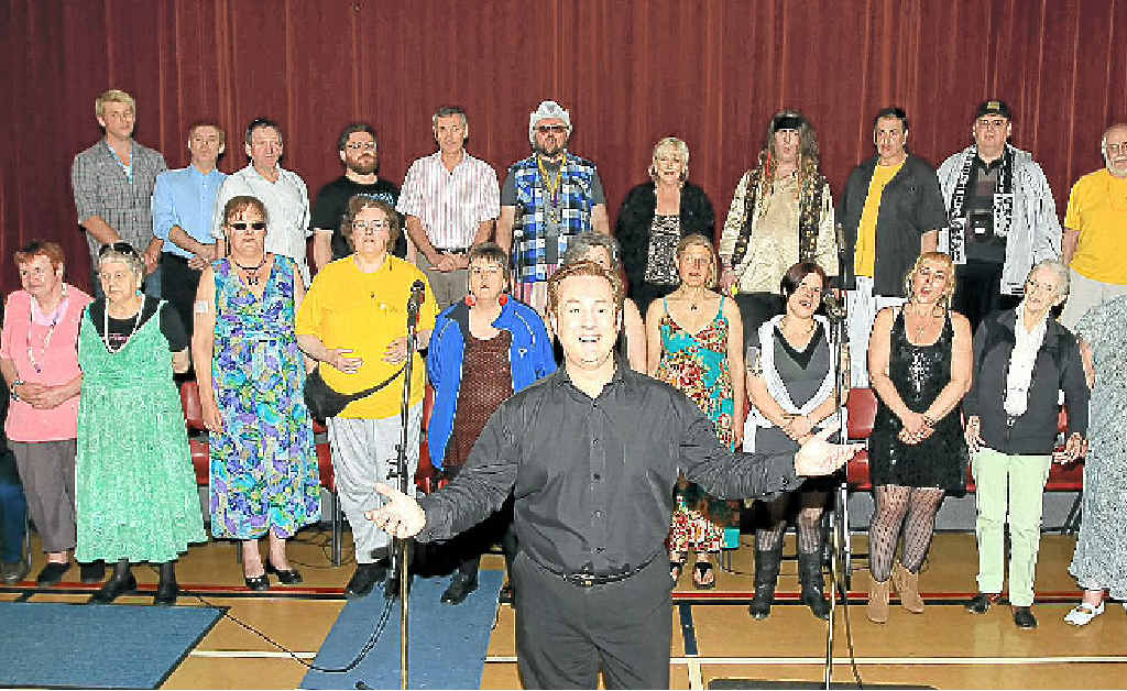 The Choir of Hard Knocks performed yesterday at Marymount College. The Choir of Hard Knocks performed yesterday at Marymount College.